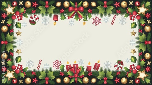 hires for Christmas background and presentation 16 9 size with items and decoration with gifts, accessories and colored balls 