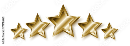 5 gold star rating