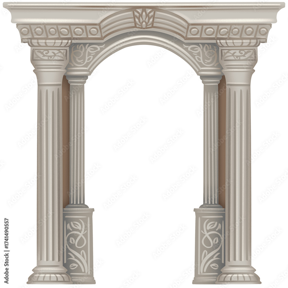 Fototapeta premium Stone Archway Gate Columns