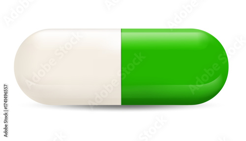 Oral capsule for the treatment and prevention of diseases. Medicinal product containing vitamins and an antibiotic. Pharmaceutical production, patient health. Vector.