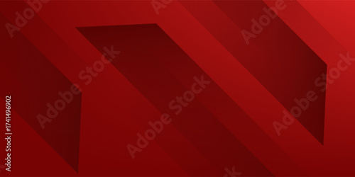 banner background. colorful, bright red gradation, slash, memphis, modern design