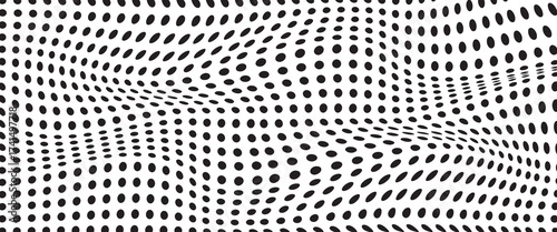 Polka dot background. Abstract wallpaper. Black and white seamless pattern. Dotted cute pattern. illustration