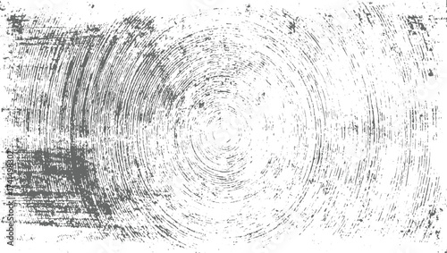 Gray concentric distressed grunge texture abstract