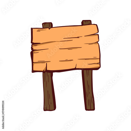 blank wooden sign