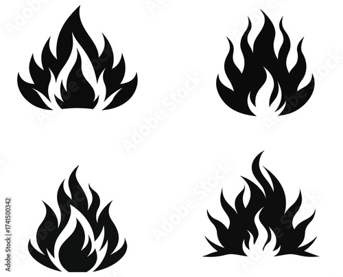 line art file icon set design 