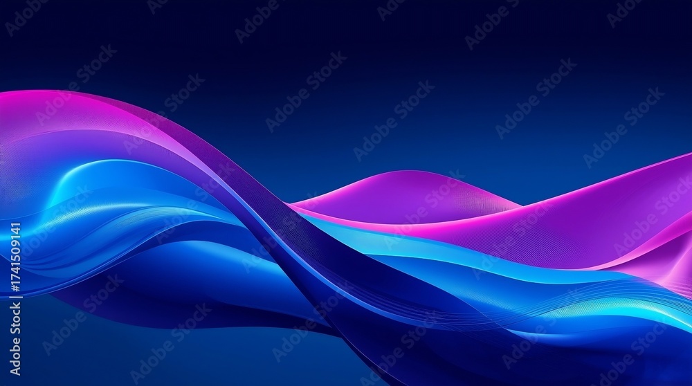 Fototapeta premium abstract blue wave