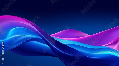 abstract blue wave