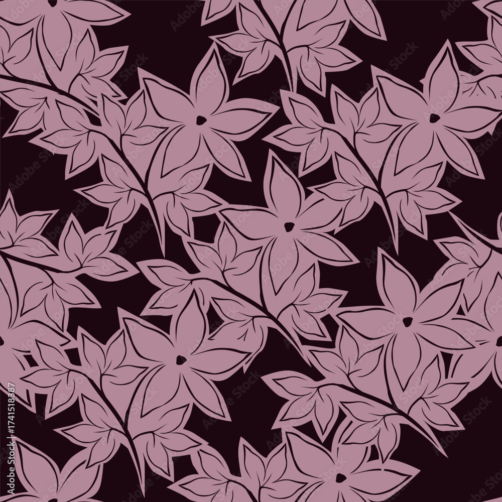 Fototapeta premium seamless floral pattern
