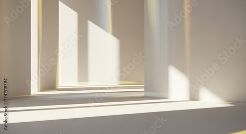 Wallpaper Mural Minimalist architectural interior with natural light and shadows. Torontodigital.ca