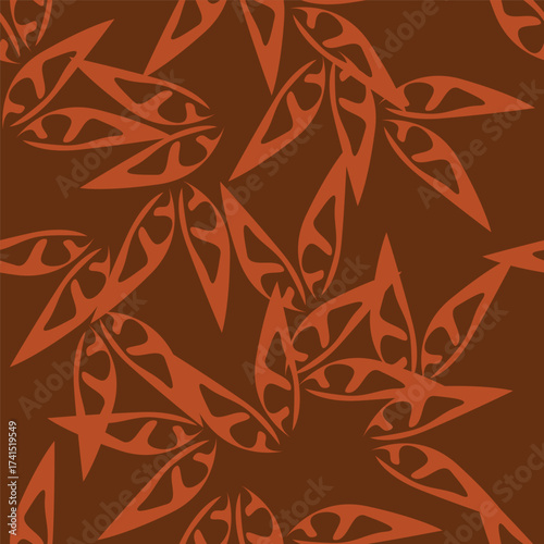 Abstract seamless floral pattern. Spring Trendy flowers print, Plant background, design for fabric, cloth design, covers, wallpapers, print, scrapbooking