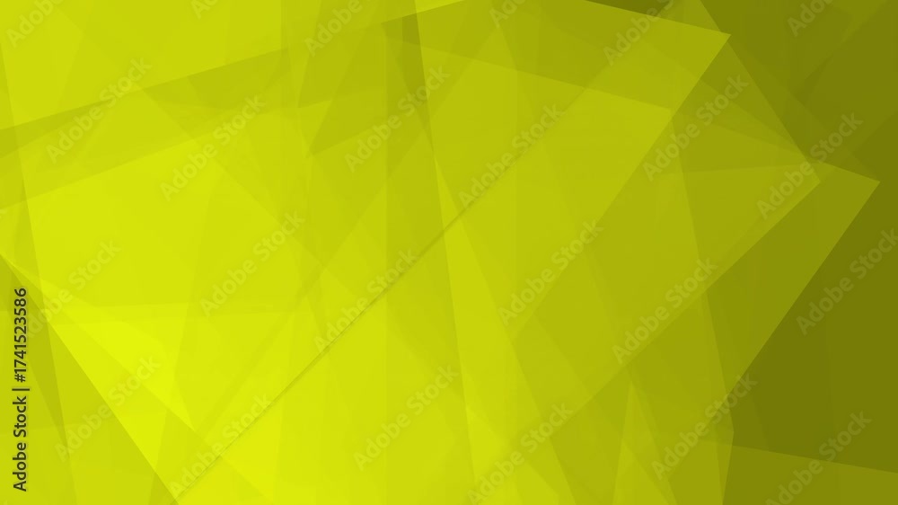 Vibrant Yellow Geometric Abstraction: A Stunning Display of Light and Shadow in Vivid Colors