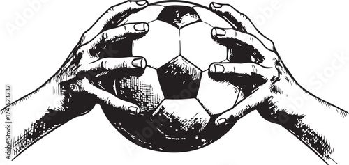 Soccer player with ball vector illustration in action during a game