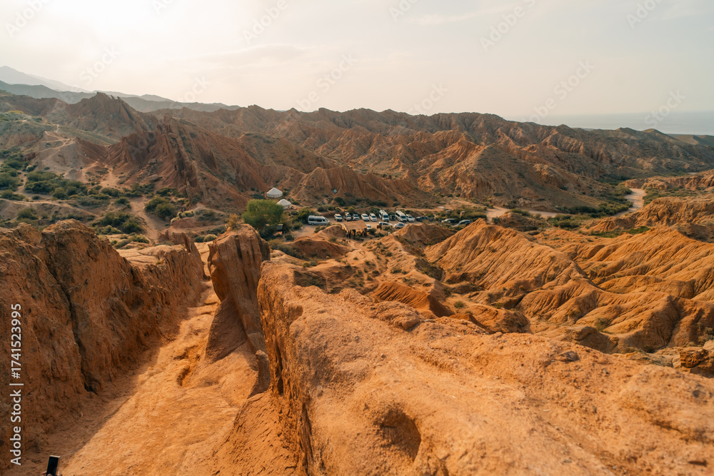 Fototapeta premium Fairytale canyon Skazka in Kyrgyzstan