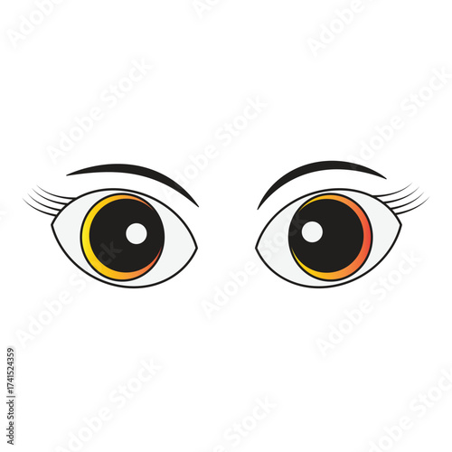 vector illustration of an eye