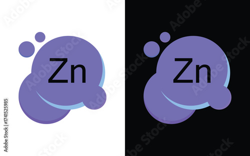 “Zinc and Iron Mineral Capsules Icon Set – Health, Medical, Science & Supplement Vector Collection”