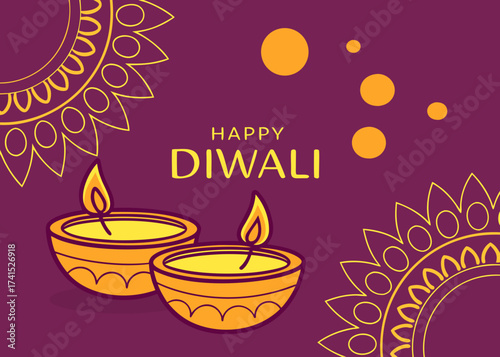 Diwali festival holiday design