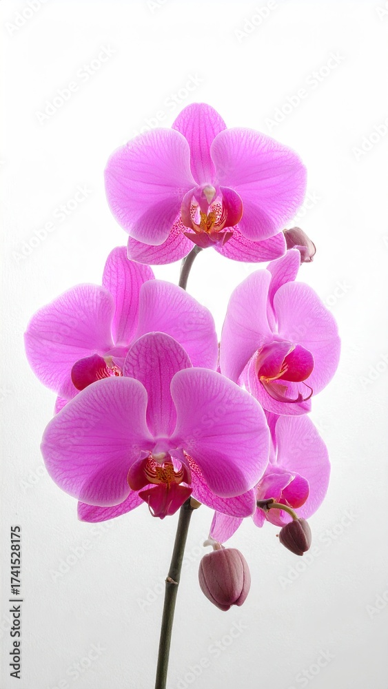 Fototapeta premium Elegant Purple Orchid Blossom - A Delicate Floral Beauty.