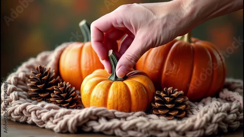 Autumn's Glow - A Pumpkin's Harvest