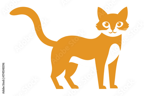 Vector illustration of a cat