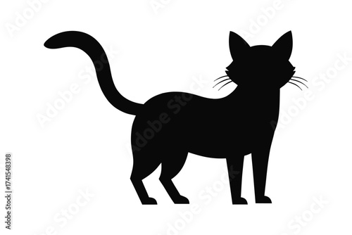 Vector illustration of a cat