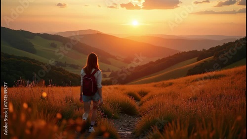 Embrace the Golden Hour - A Serene Sunset in the Wild