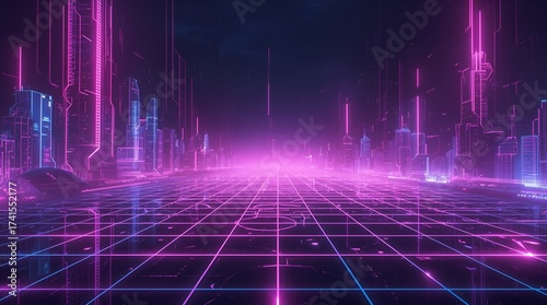 abstract blue background with lights