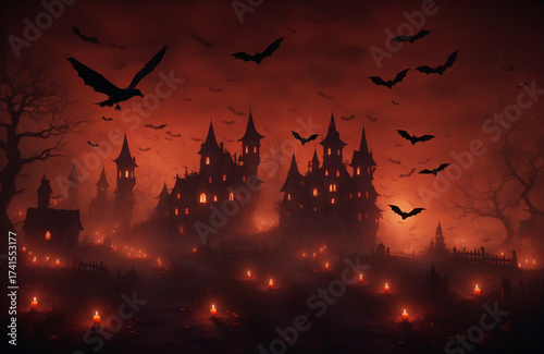 halloween night background