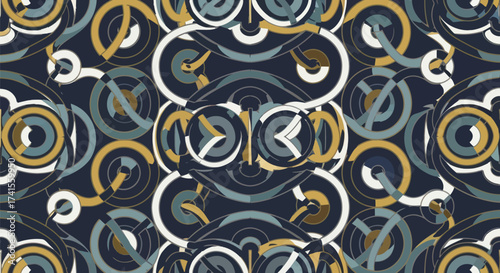 Abstract geometric pattern, circles