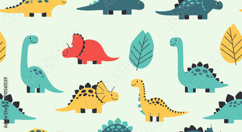 Cute dino pattern