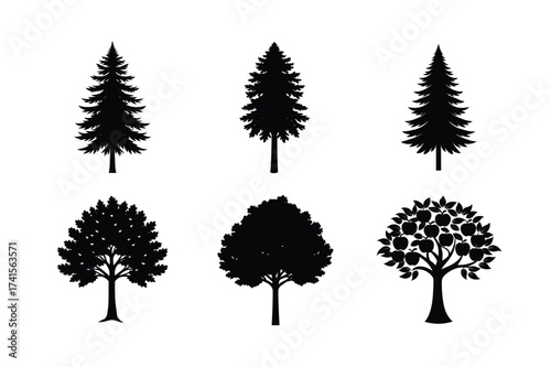 Nature Tree Design Vector Art
