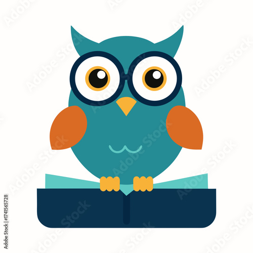 owl with book