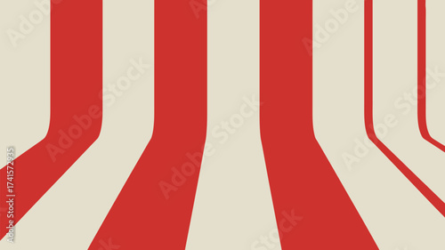 Step right up to a whimsical circus backdrop with vibrant red and white stripes for fun promotional designs and eye catching marketing campaigns