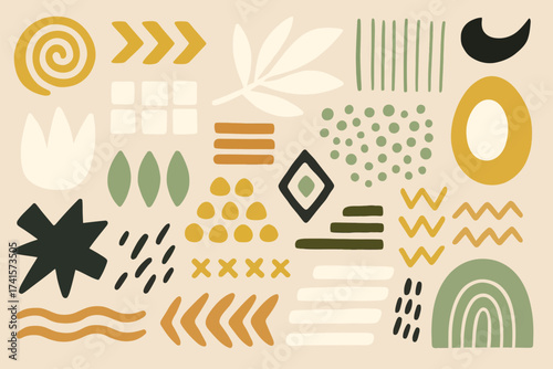 vector illustration of a set of icons