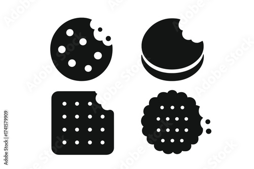 VUCA Concept Icon Set, Volatility Uncertainty Complexity Ambiguity Symbols, Vector Design with Transparent Background, Modern Business and Strategy Illustration
