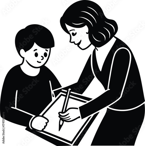 Abstract outline of feminine hygiene product surrounded by delicate botanical elements isolated on transparent background