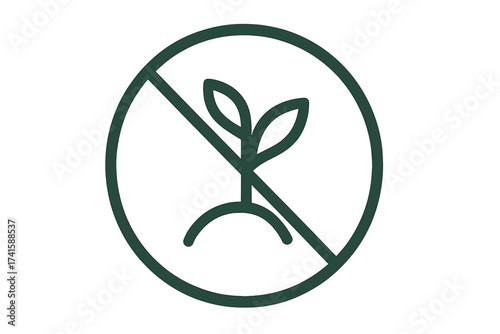GMO free badge icon vector. Certified non-GMO natural product symbol for healthy food packaging label. Genetically modified organism free sign. Eco, bio, and organic food sticker.