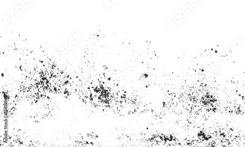 Abstract monochrome grunge texture background with rough pattern . Grunge texture overlay background with fine grains isolated on white  
