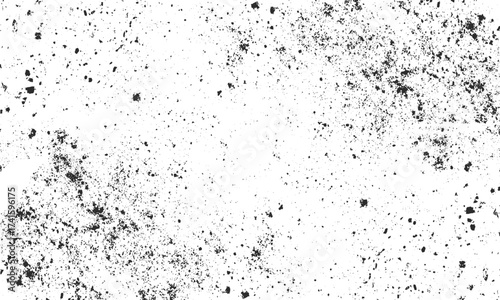 Abstract monochrome grunge texture background with rough pattern . Grunge texture overlay background with fine grains isolated on white  