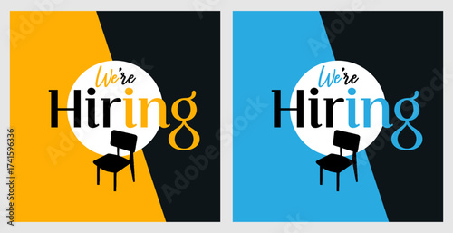 Creative we are hiring job vacancy social media post or Social Media Banner design template, We are hiring job vacancy square web banner layout