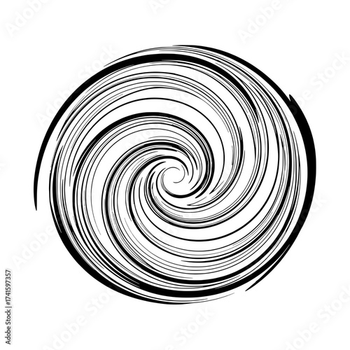 Spiral Vortex: An abstract spiral vortex design, capturing movement and energy, perfect for symbolizing innovation and transition.