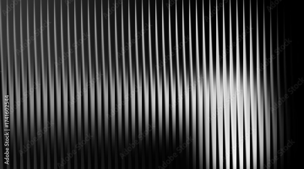 Obraz premium Monochrome abstract vertical ribbed texture background