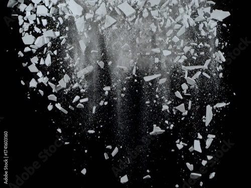 Digital Abstract Particle & Debris Element