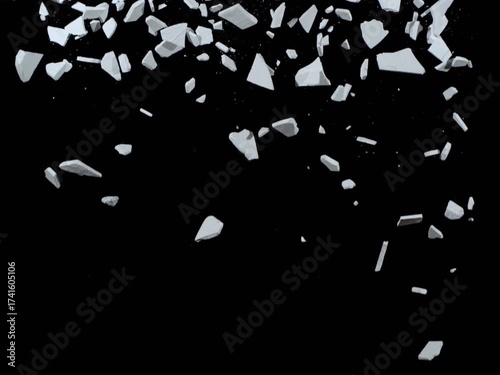 Digital Abstract Particle & Debris Element