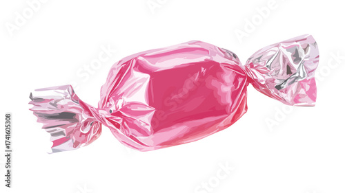 Bubble Gum Wrapper Food Vector Illustration