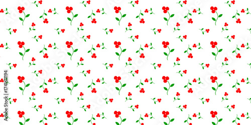 Pattern background design flower floral pattern cherry blossom red flower