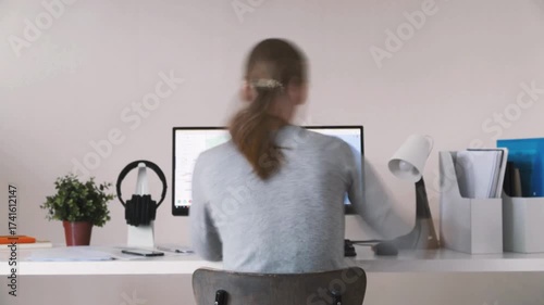 business team working in office
