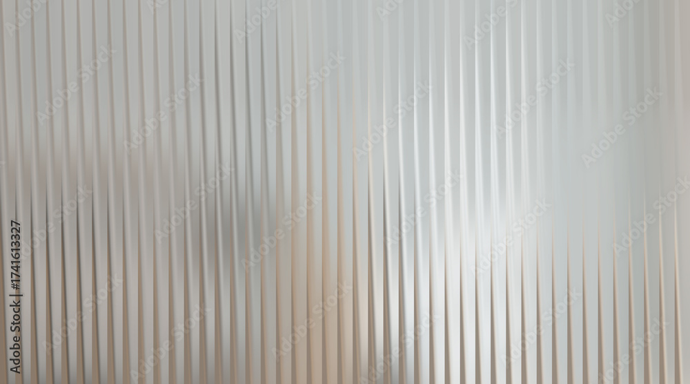 Obraz premium Abstract background with vertical ribbed texture and cool metallic tones