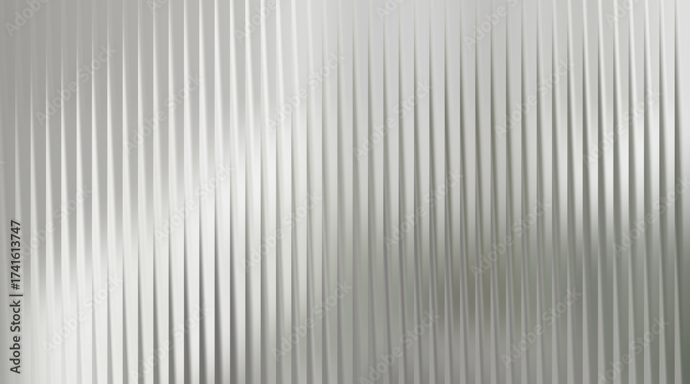 Fototapeta premium Abstract background with vertical ribbed glass texture