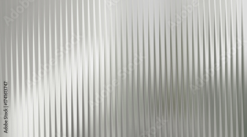 Abstract background with vertical ribbed glass texture