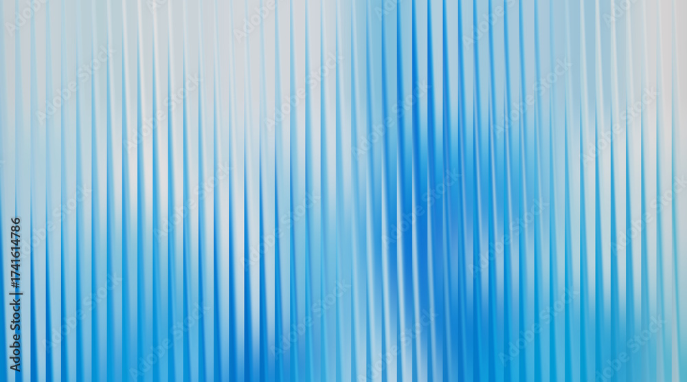 Obraz premium Abstract blue and white vertical ribbed background texture
